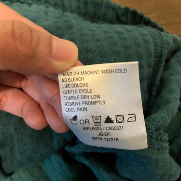 Woolrich Women's 2XL Ribbed Full Zip Sweater Vest Cotton Green Pockets Corduroy - Picture 8 of 9